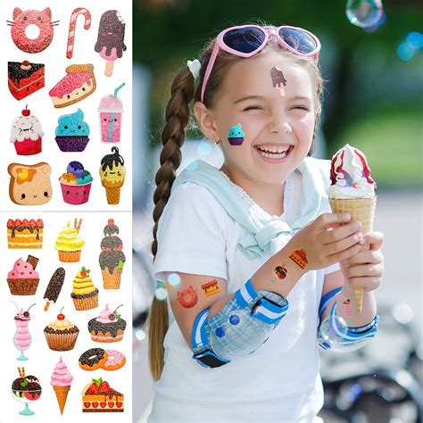 Buy Glitter Temporary Tattoos for Kids,Konsait 145 pcs Glitter Flash ...