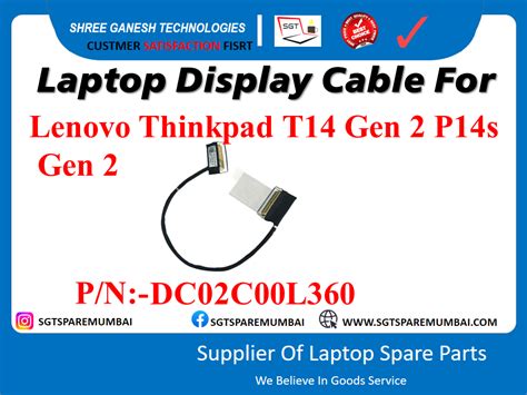 Laptop Display Cable For Lenovo Thinkpad T14 Gen 2 P14s Gen 2 P/N:-DC0 ...