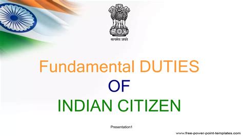 FUNDAMENTAL DUTIES OF INDIAN CITIZEN | PPTX