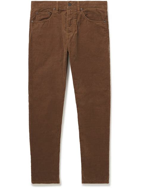 Carhartt WIP - Newel Tapered Cotton-Corduroy Trousers - Brown Carhartt WIP