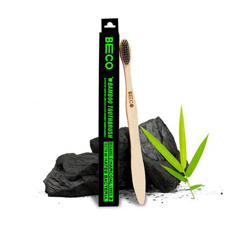 Bamboo Toothbrush | Charcoal or Natural Bristles | BECO
