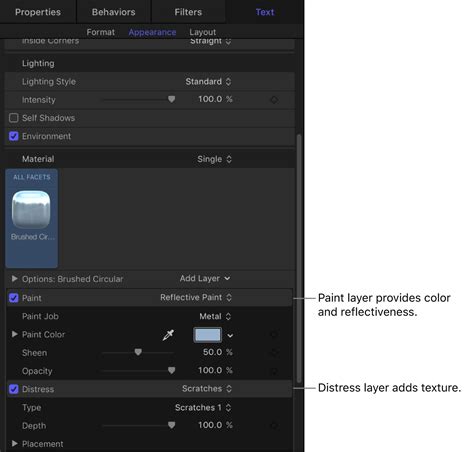Intro to 3D text surface materials in Motion - Apple Support (IN)