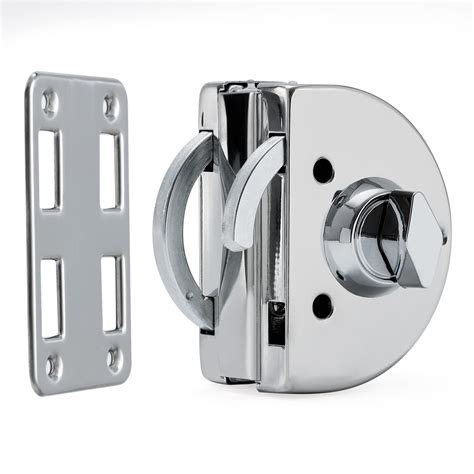 Amazon.com: Ranbo Double Sided Swinging Glass Door Lock No Drill 304 ...