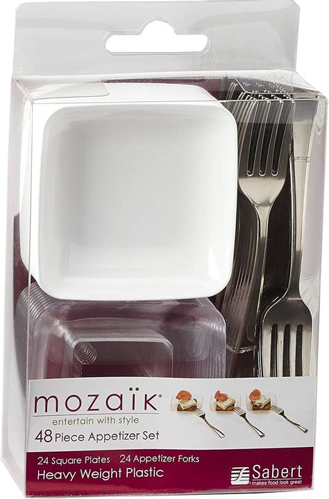 Mozaik 48-Piece Disposable Mini Appetizer Set with Bowls India | Ubuy