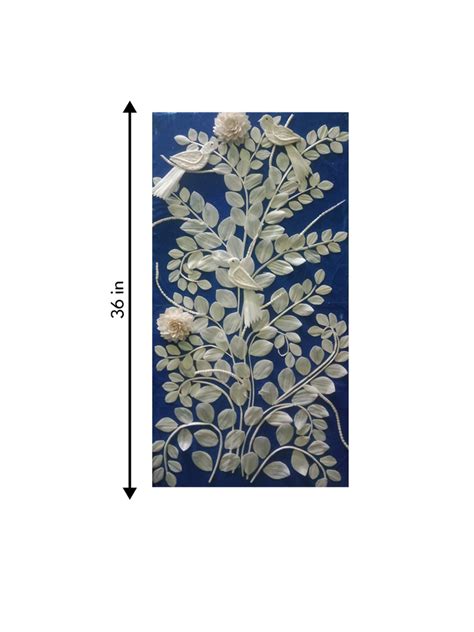 Buy Handcrafted Bird And Leaves In Sholapith Artwork