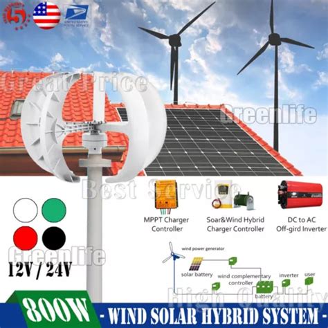 Wind Turbine Generator Kit 800W Wind Power 12V 24V India | Ubuy