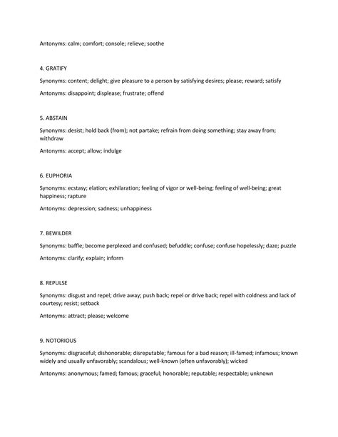 Gre Vocabulary List 2022 | PDF
