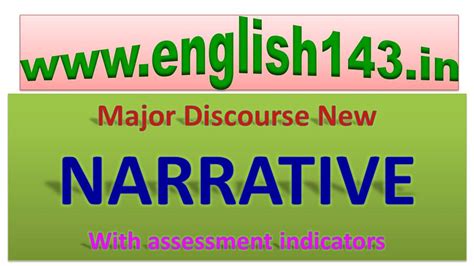 NARRATIVE WITH ASSESSMENT INDICATORS AS A MAJOR DISCOURSE ~ HARINATH VEMULA