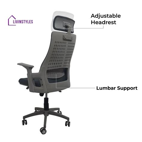 Nova Executive High Back Office Chair | Grey – LivIn Styles