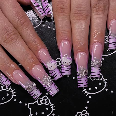 35 Trendy Y2K Nail Art to Inspire You | Pink acrylic nails, Acrylic ...