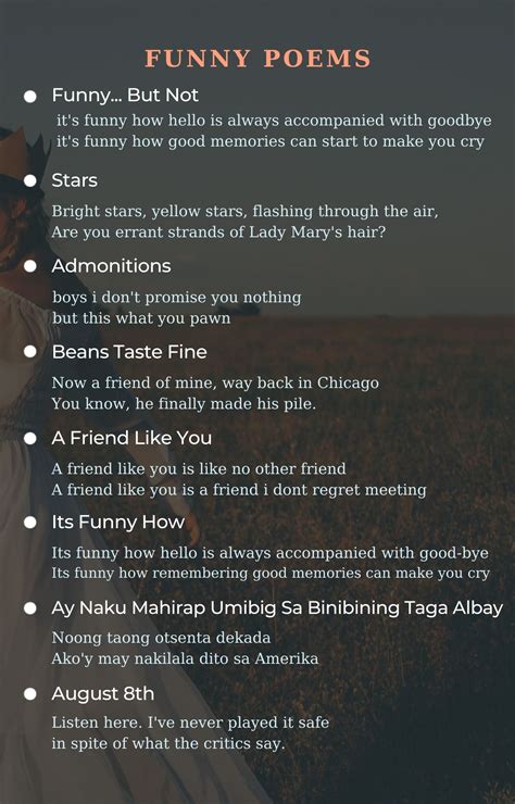 Funny Poems - Best Poems For Funny