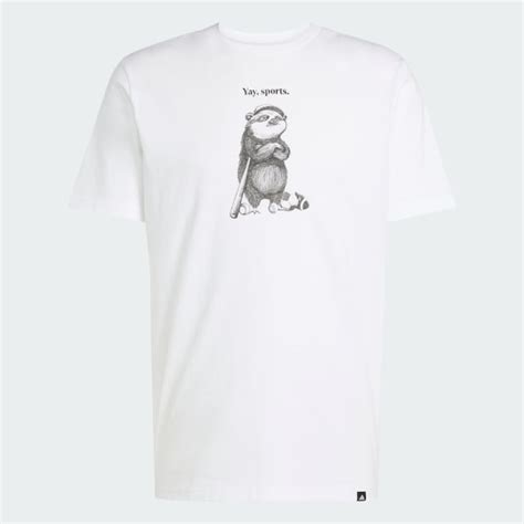 adidas Yay Sports Character Graphic Tee - White | Free Shipping with ...
