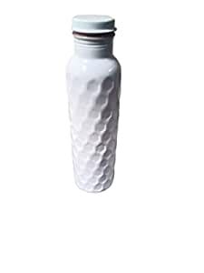 THAMMAR White Hammered Copper Water Bottle, 1L : Amazon.in: Home & Kitchen