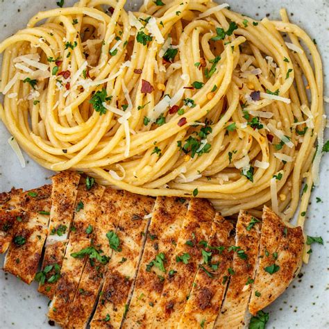 Spaghetti And Grilled Chicken Blackened Chicken Alfredo Pasta