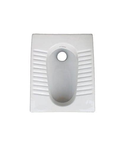 Belmonte Ceramic Indian Toilet Commode Orissa Pan 20 Inch - Ivory