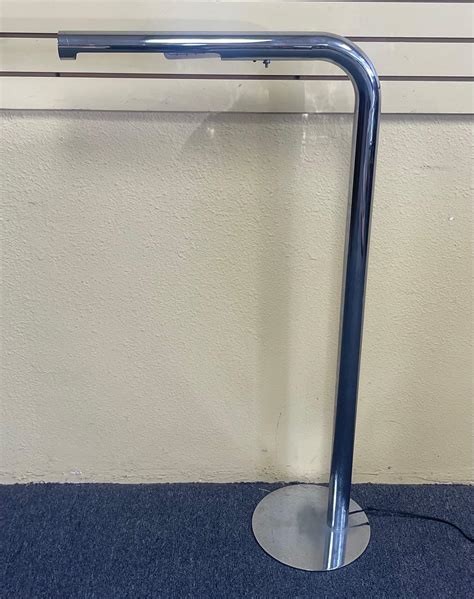 Post-Modern Tubular Floor Lamp in Chrome by Robert Sonneman For Sale at ...