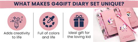 G4GIFT Unicorn Printed Slim Notebook Diary with Unicorn Gel Pen for ...
