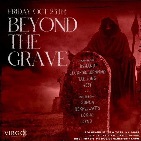 Virgo Nightclub Beyond the Grave Halloween Party 2024 Tickets at Virgo ...