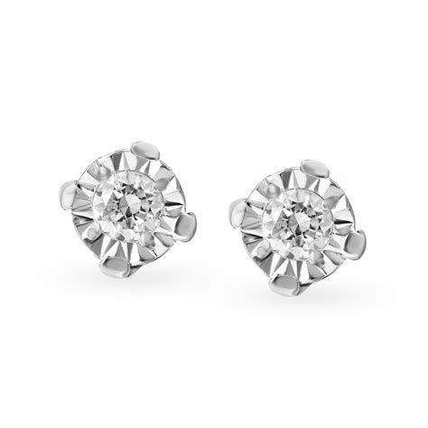 Dainty Geometric Gold and Diamond Stud Earrings