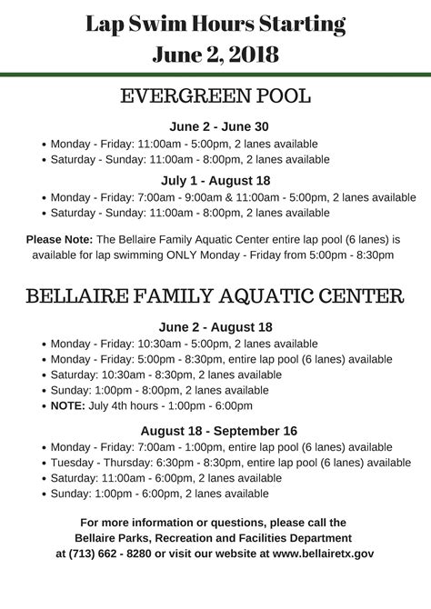 Aquatics | Bellaire, TX - Official Website