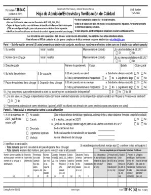 Fillable Online Form 13614-C (sp) (Rev. 10-2021). Intake/Interview ...