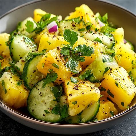 Irresistible Pineapple Cucumber Salad in 15 Minutes