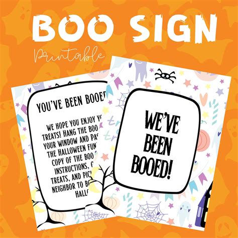 Weve Been Booed Sign, Boo Letter, Boo Halloween, Halloween Printable ...