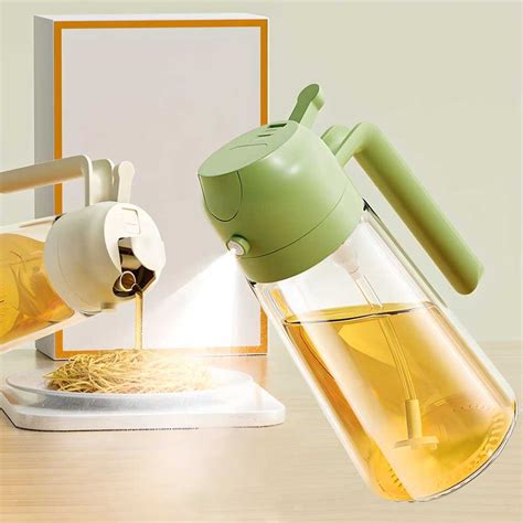 Sprayable And Pourable Glass Oil Bottle – Essentials & More