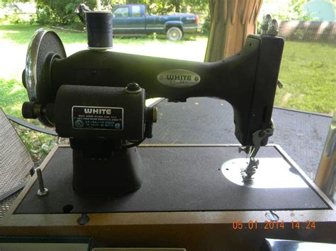 Vintage Early 1900's White Rotary Sewing Machine, E-6354 | #1726547864