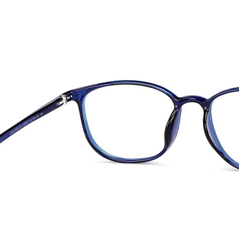 Buy Blue Block Zero Power Screen Glasses : Blue Full Rim Round Lenskart ...