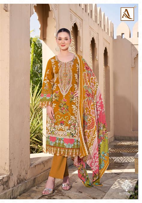ALOK SUITS QUDRAT EDITION VOL 17 COTTON DIGITAL PRINTS WITH FANCY WORK ...