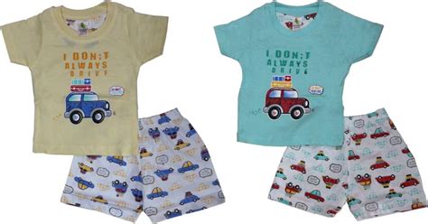 Cucumber Baby Boys & Baby Girls Casual T-shirt Shorts Price in India ...