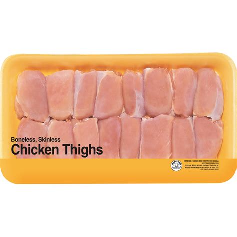 Freshness Guaranteed Boneless Skinless Chicken Thighs Family Pack, 19g ...