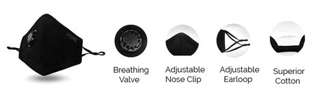 Xtore Certified N99 Fda Ce Washable Cotton Mask With Replaceable 5 ...