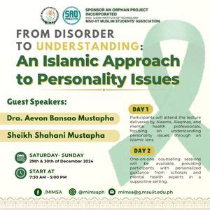 [MIMSA x SAO 2024] From Disorder to Understanding: An Islamic Approach ...