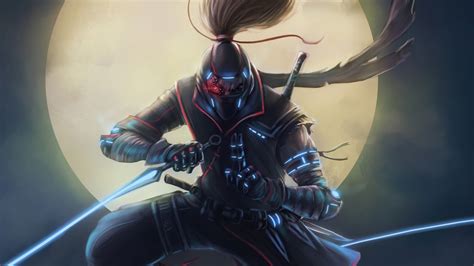 Cyberpunk Ninja Warrior 4K HD Wallpapers | HD Wallpapers | ID #30923