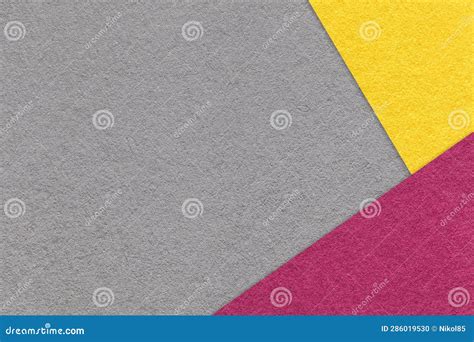 Texture of Craft Gray Color Paper Background with Yellow and Purple ...