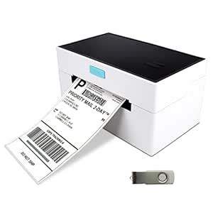 Desktop Thermal Label Printer for 4x6 Shipping Package Label Maker ...