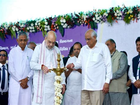 Amit Shah inaugurates Rs241 Crore development projects in Mansa, Gujarat