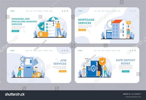 Expanded Specialized Banking Services Web Landing Stock Vector (Royalty Free) 2412988657 ...