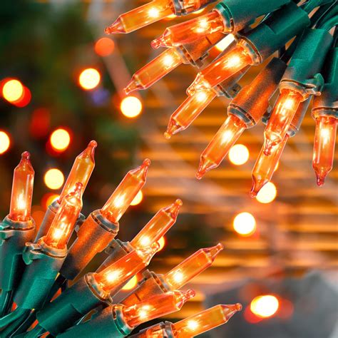 Amazon.com: Hopolon Orange Halloween Lights, 2PACK 13ft 50 Orange ...