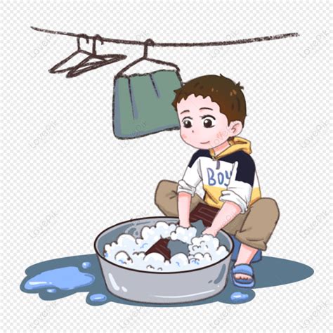 Washing Clothes By Hand Clip Art