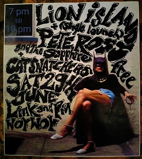 LiON iSLAND (single launch) PETE ROSS and The Sapphire...THE CAT ...