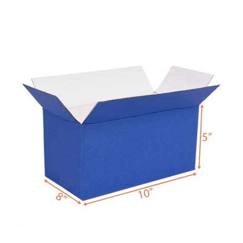 10X8X5 Blue Packing Box | Corrugated Card Board