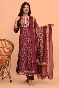 DHANOTA Women Kurta Pant Set - Buy DHANOTA Women Kurta Pant Set Online ...