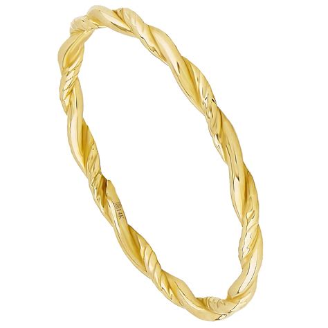 Amazon.com: BRENNMORE 14k Gold Stackable Rings for Women, Solid Gold ...