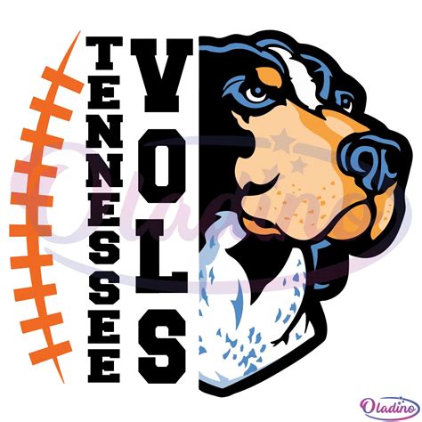 Tennessee Vols Dog Football Team Mascot Svg Digital File - Oladino