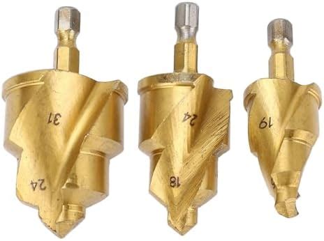 PPR Lifting Drill Bit, 3Pcs Heavy Duty Pipe Reaming Drill Bits with 1 ...