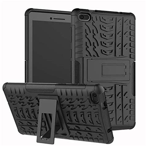 Helix Kickstand Dazzle Rugged Case for Lenovo Tab E7 TB-7104I - Black ...