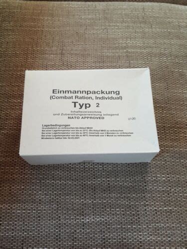 German MRE Pack EPA Bundeswehr Einmannpack RCIR Army | Ubuy India